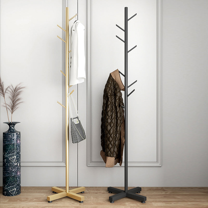 Metal Entrance Hall Tree Modern Minimalist Home Floor Coat Rack