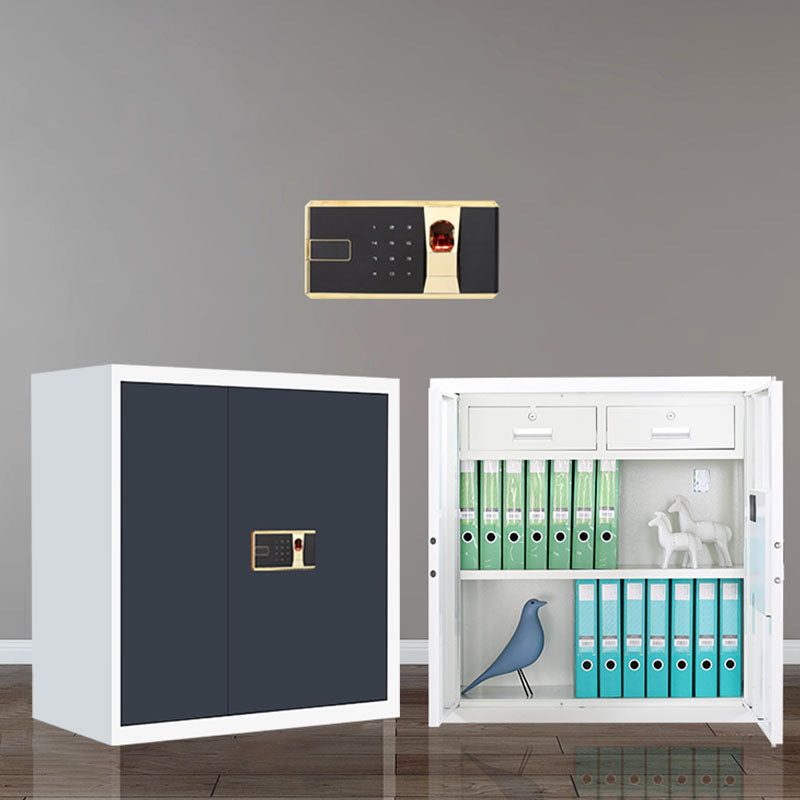 Contemporary File Cabinet Steel Frame Fire-Resistant Vertical File Cabinet with Lock