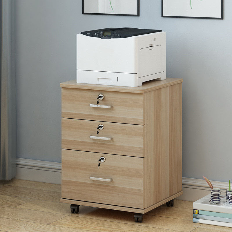 Industrial Cabinet Wood Locking Drawers and Storage Filing Cabinet with Wheels