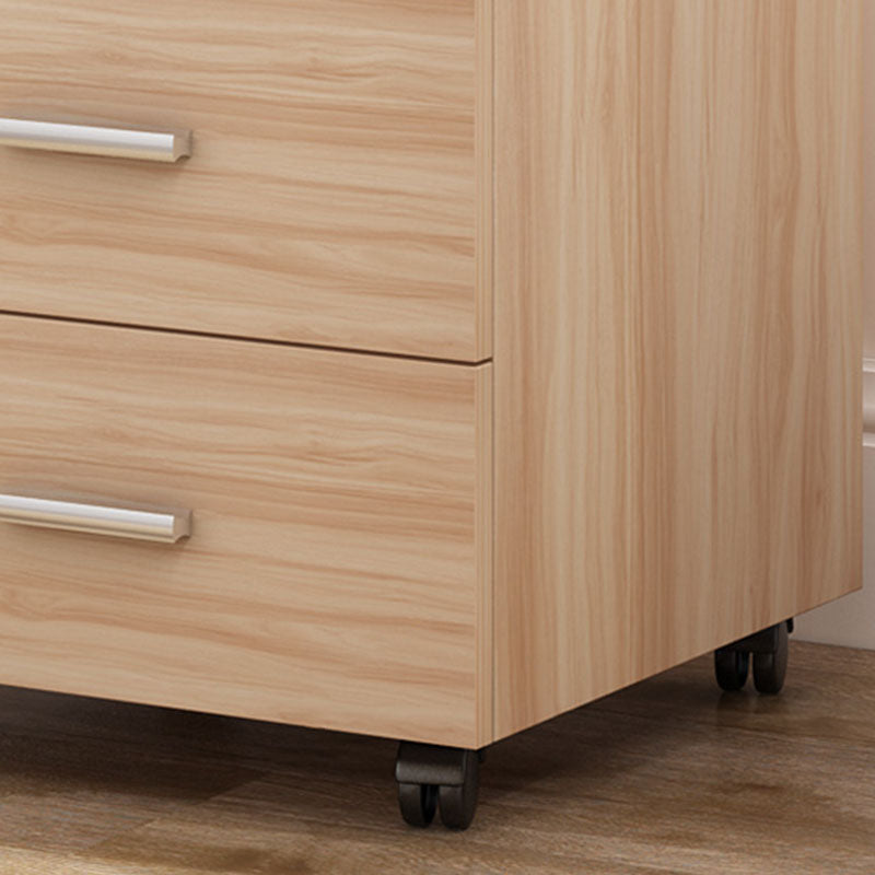 Industrial Cabinet Wood Locking Drawers and Storage Filing Cabinet with Wheels