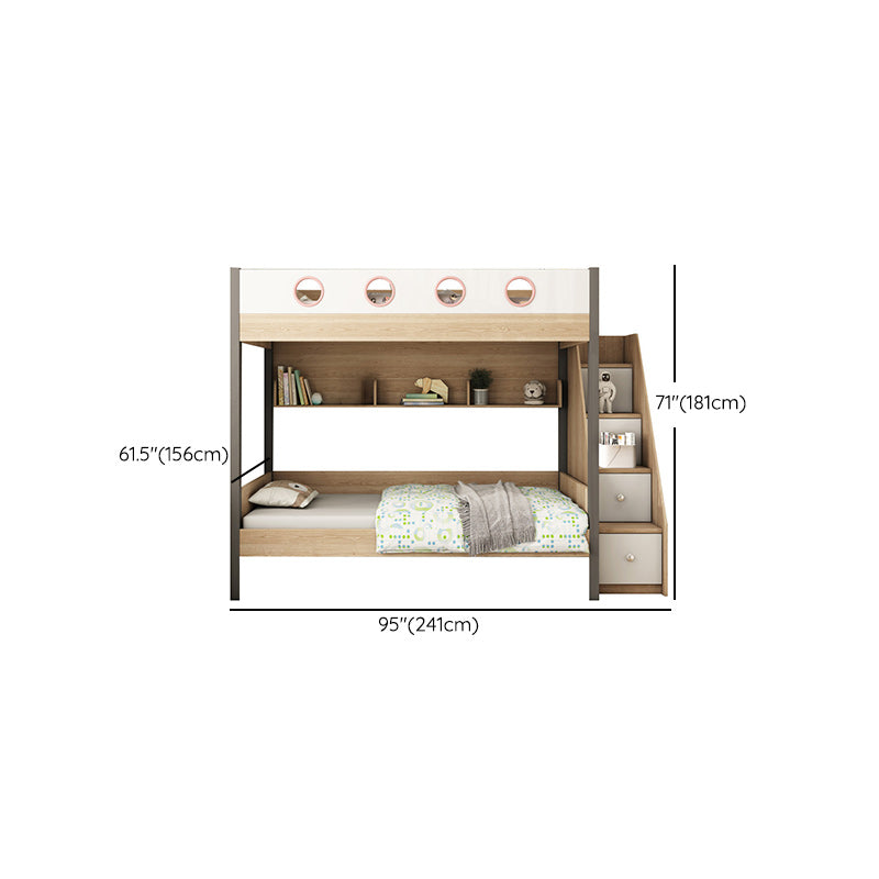 Modern Solid Wood Standard Bed Storage Bed Frame with Headboard