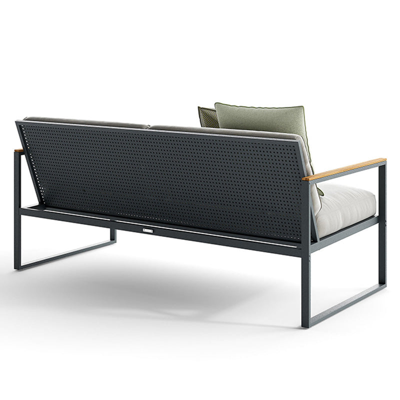 Metal Patio Sofa Industrial Style Minimalist Villa Outdoor Patio Sofa