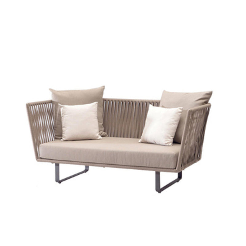 Metal Outdoor Patio Sofa Modern Style Minimalist Villa Patio Sofa