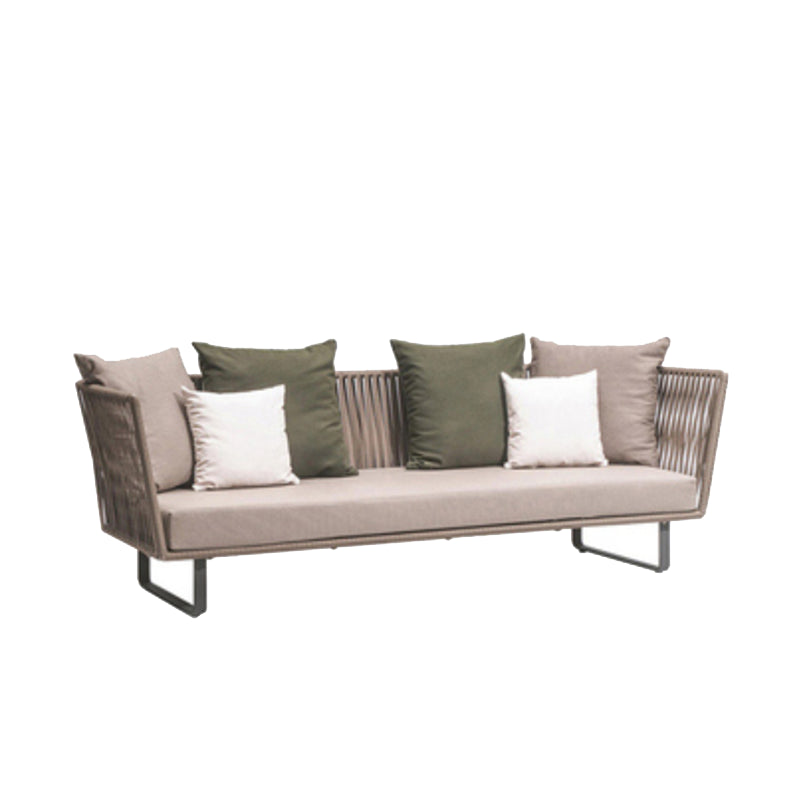 Metal Outdoor Patio Sofa Modern Style Minimalist Villa Patio Sofa