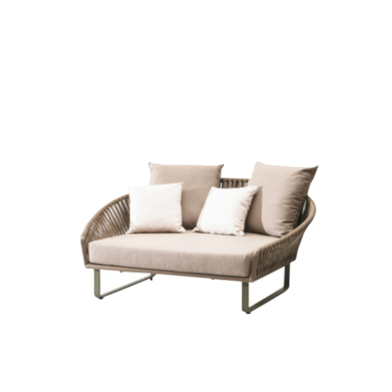 Metal Outdoor Patio Sofa Modern Style Minimalist Villa Patio Sofa