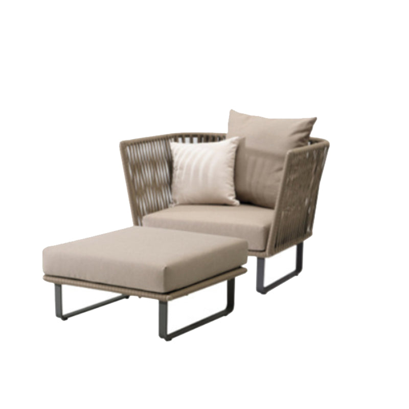 Metal Outdoor Patio Sofa Modern Style Minimalist Villa Patio Sofa