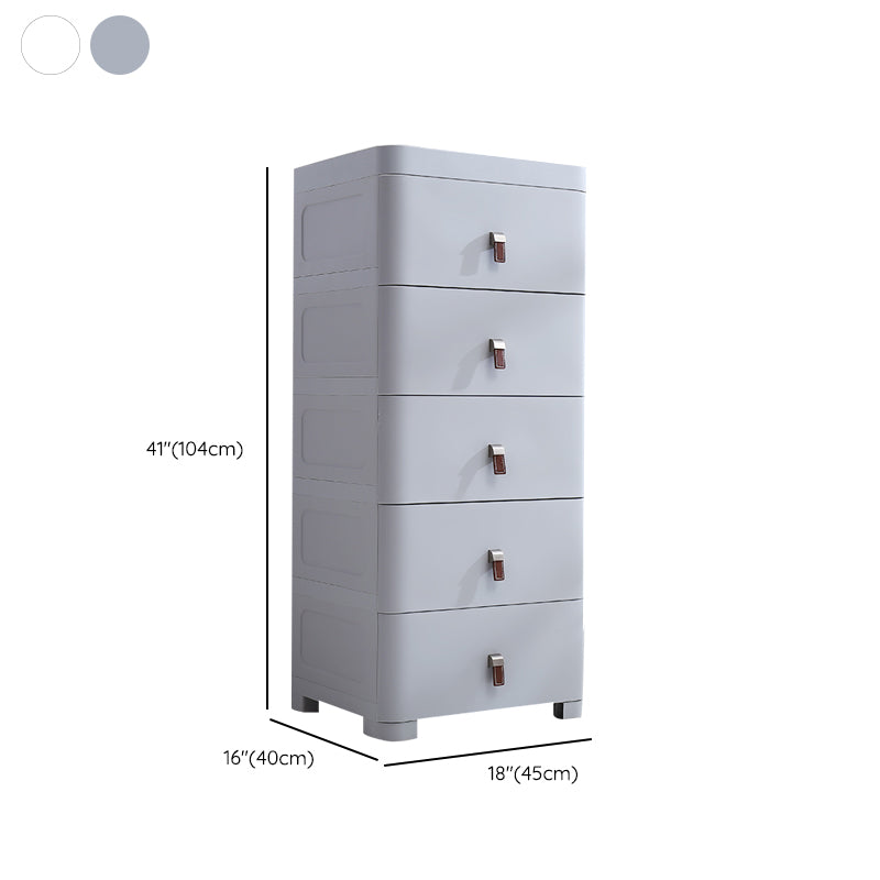 Home Plastic Chest of Drawers Modern Kids Dresser with Drawers