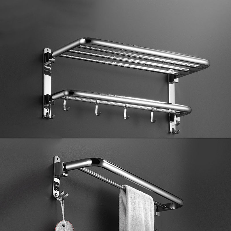 Modern Stainless Steel Towel Bar Bath Shelf Bathroom Accessory Set