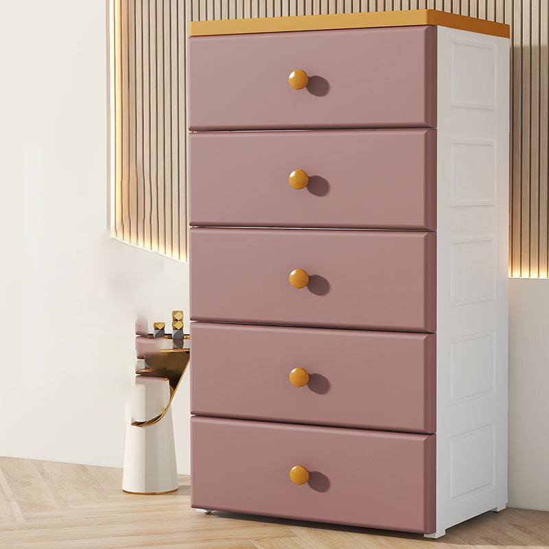 Plastic Dresser for Kids Nordic Rectangle Kids Vertical Dresser