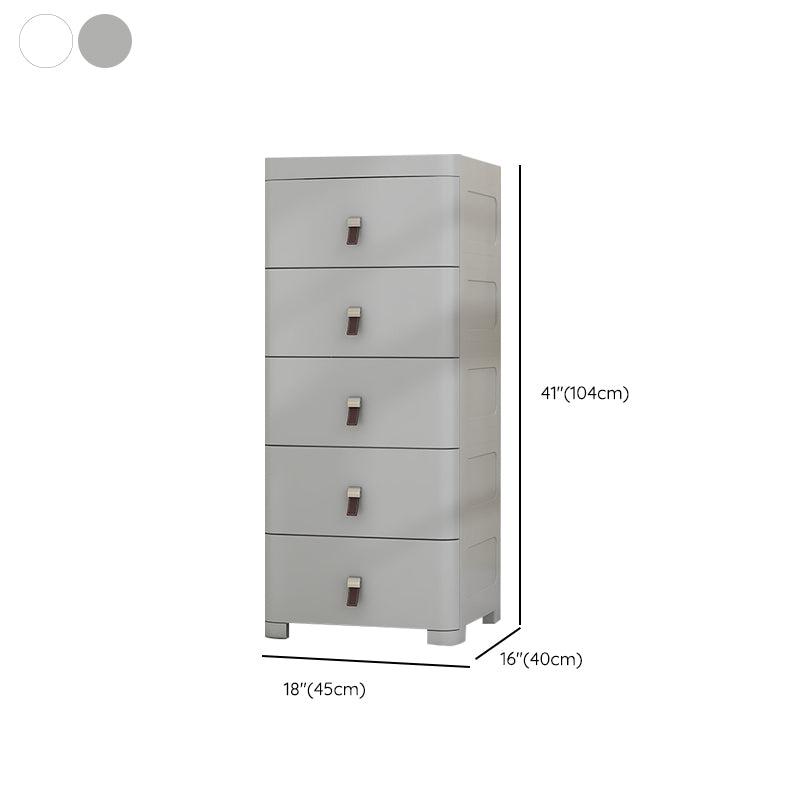 Modern Rectangle Kids Chest Home Plastic Kids Vertical Dresser