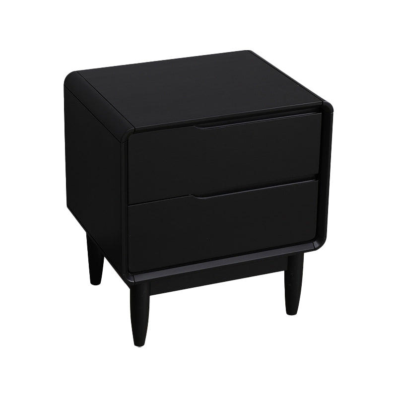 2 - Drawer Industrial Accent Table Nightstand Antique Finish Bed Nightstand