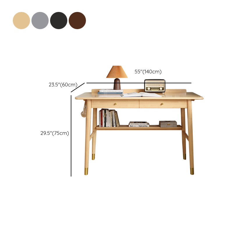 Rectangular Shaped Office Desk Reversible Multiple Colors Writing Desk for Office