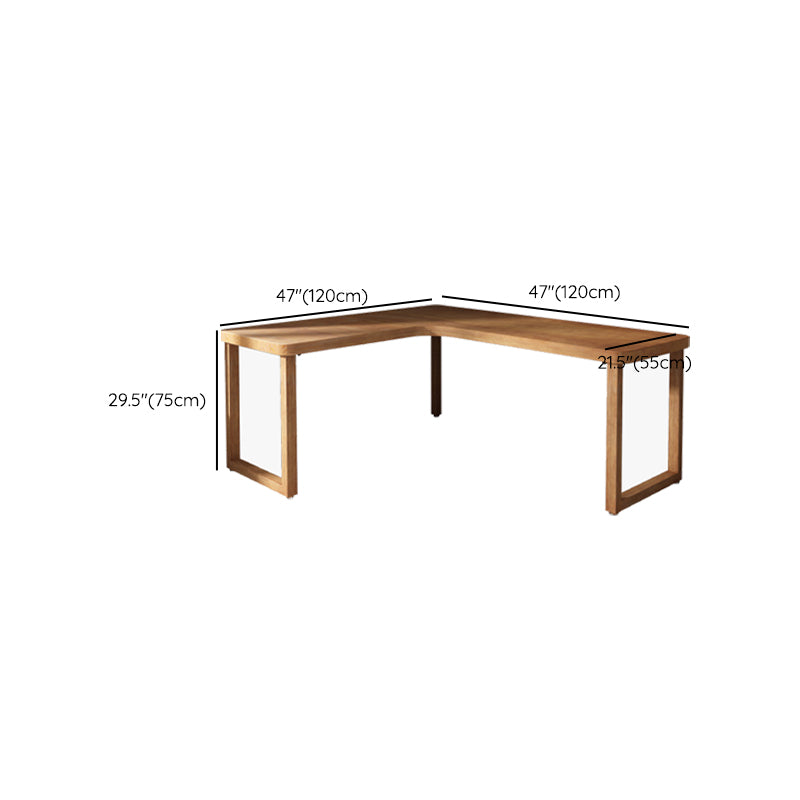 Contemporary Solid Wood Office Desk 29.53-inch Tall Office Desk