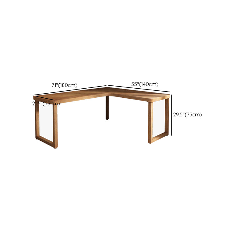 Contemporary Solid Wood Office Desk 29.53-inch Tall Office Desk