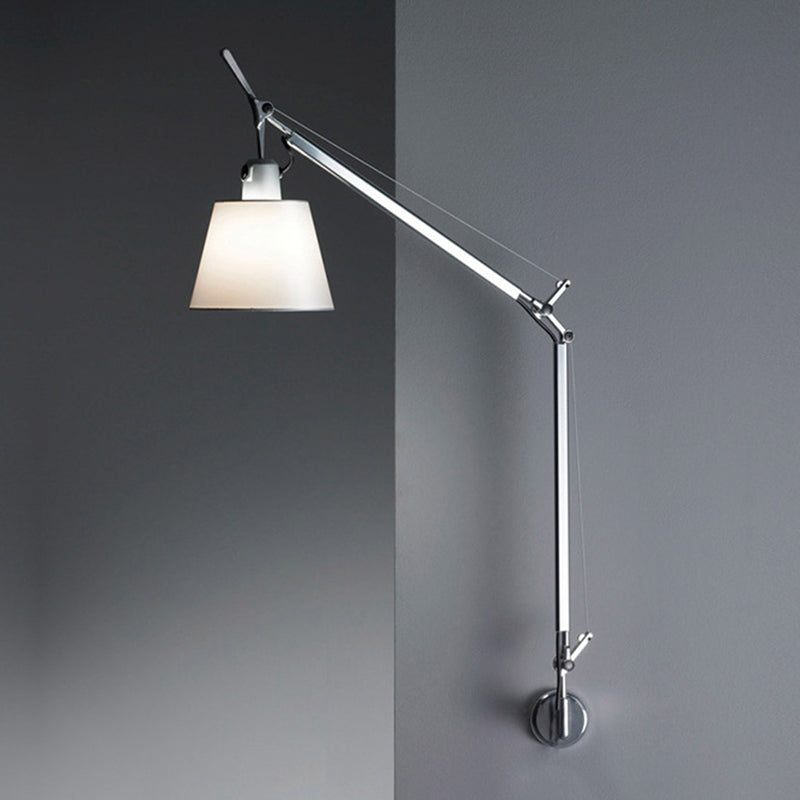 Modern Wall Sconce Cone Shape Vanity Lamp with Swinging Arm for Bathroom