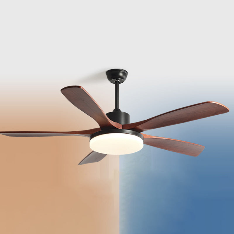 Contemporary Ceiling Fan Light Fixture Minimalist LED Ceiling Lamp for Bedroom