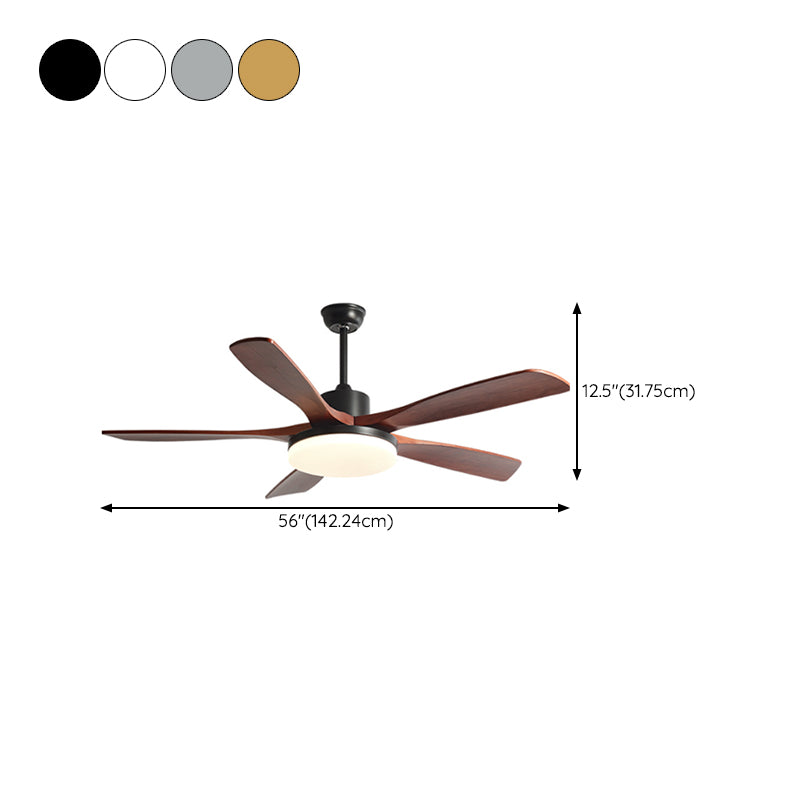 Contemporary Ceiling Fan Light Fixture Minimalist LED Ceiling Lamp for Bedroom