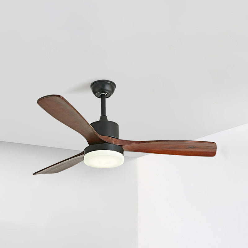 Nordic Ceiling Fan Light Fixture Wooden LED Ceiling Lamp for Bedroom