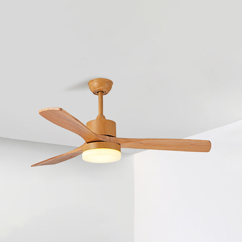 Nordic Ceiling Fan Light Fixture Wooden LED Ceiling Lamp for Bedroom