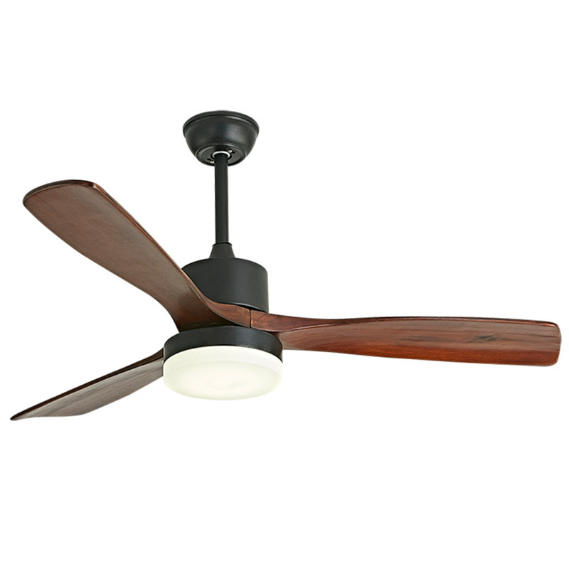 Nordic Ceiling Fan Light Fixture Wooden LED Ceiling Lamp for Bedroom