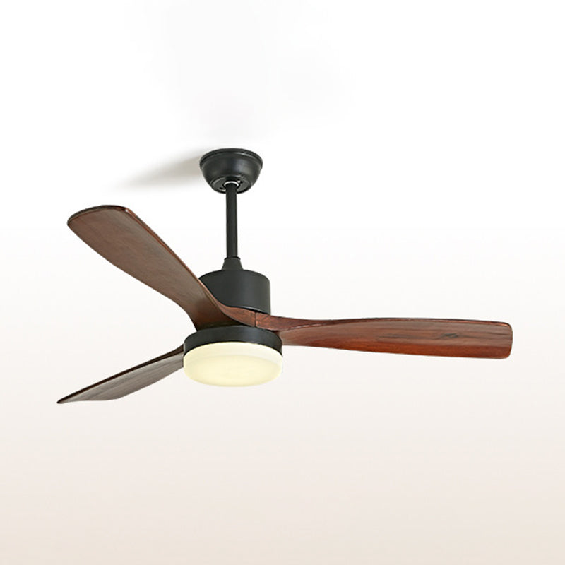 Nordic Ceiling Fan Light Fixture Wooden LED Ceiling Lamp for Bedroom