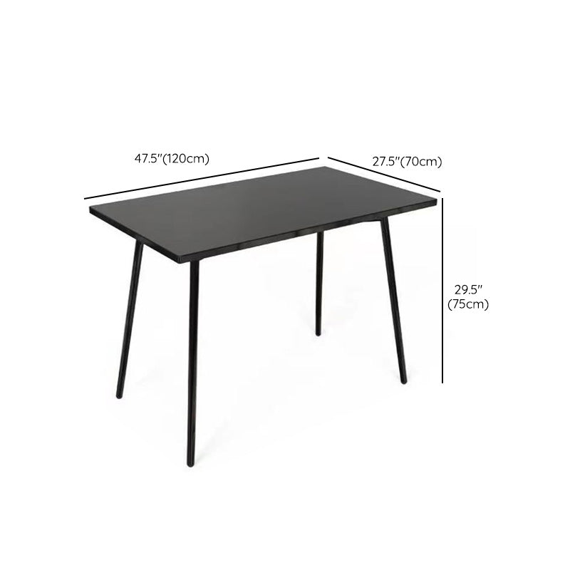 Contemporary Metal Dining Table Water Resistant Dining Table