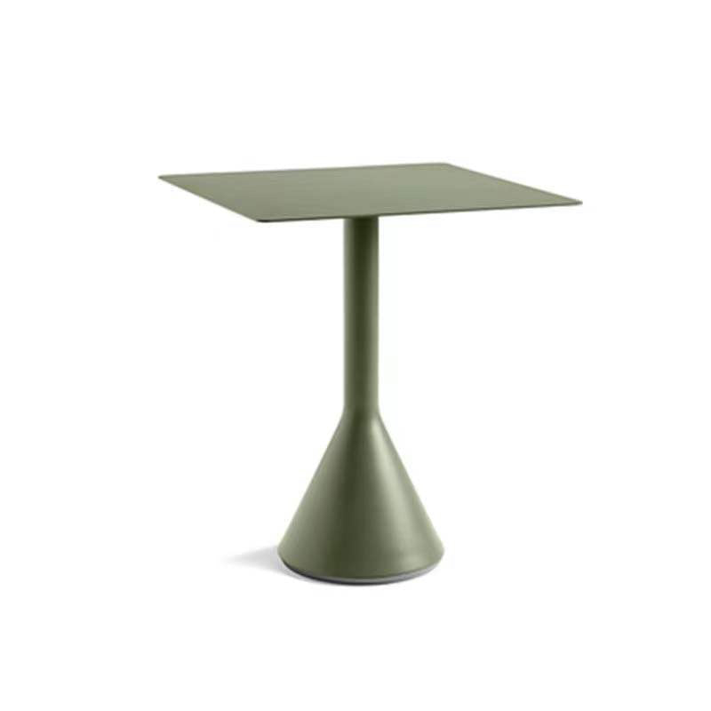 Contemporary Green Dining Table Metal Dining Table for Outdoor