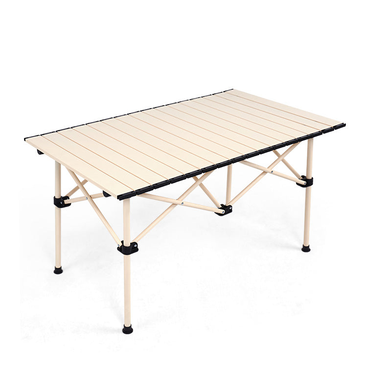 Contemporary Rectangle Picnic Table Metal Folding Chat Table