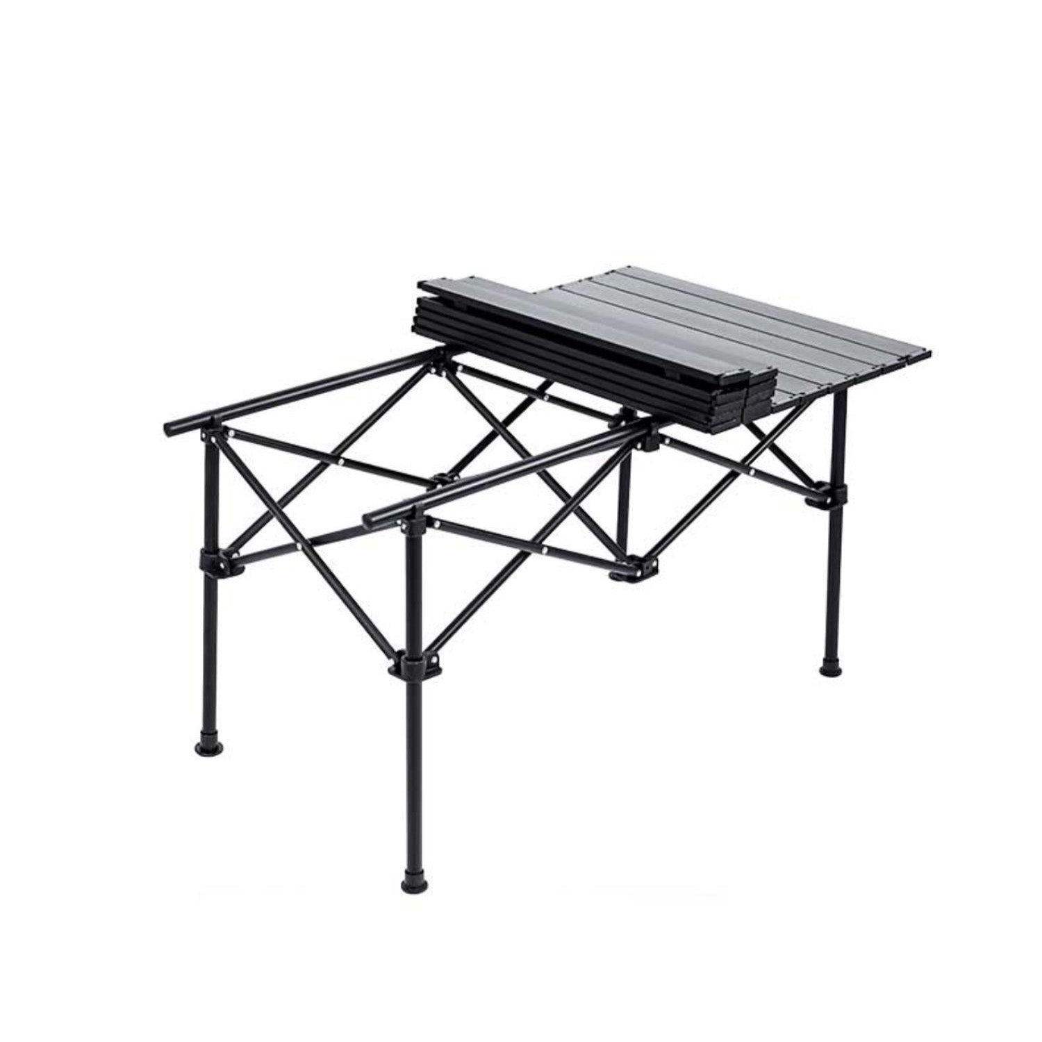 Contemporary Rectangle Picnic Table Metal Folding Chat Table