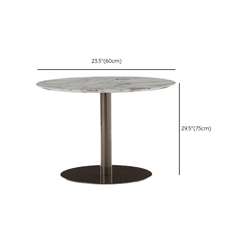 Contemporary Metal Dining Table Rectangle UV Resistant Dining Table