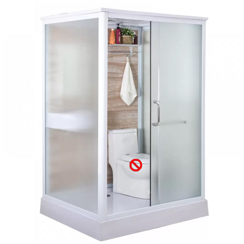 Framed Tempered Glass Shower Enclosure with Pedestal Full-Framed Shower Enclosure