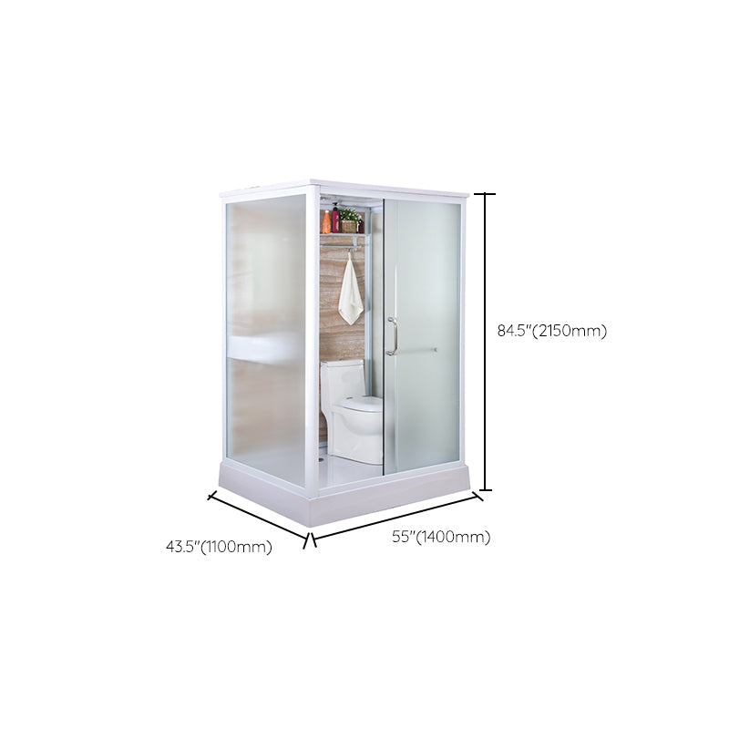 Framed Tempered Glass Shower Enclosure with Pedestal Full-Framed Shower Enclosure