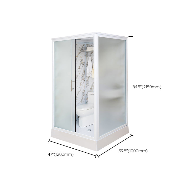 Framed Tempered Glass Shower Enclosure with Pedestal Full-Framed Shower Enclosure