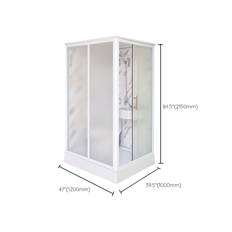 Framed Tempered Glass Shower Enclosure with Pedestal Full-Framed Shower Enclosure