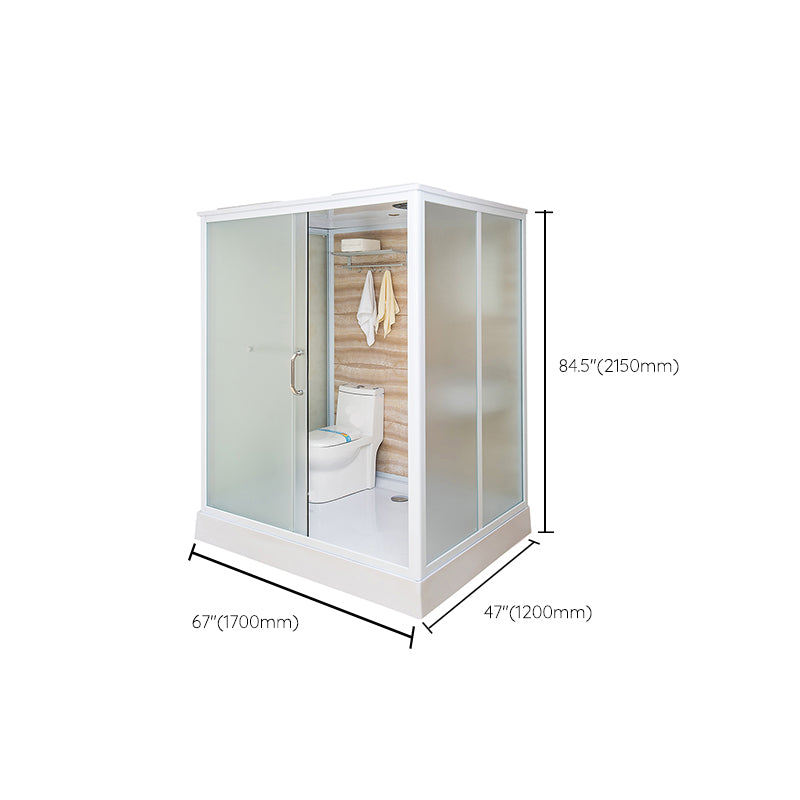 Framed Tempered Glass Shower Enclosure with Pedestal Full-Framed Shower Enclosure