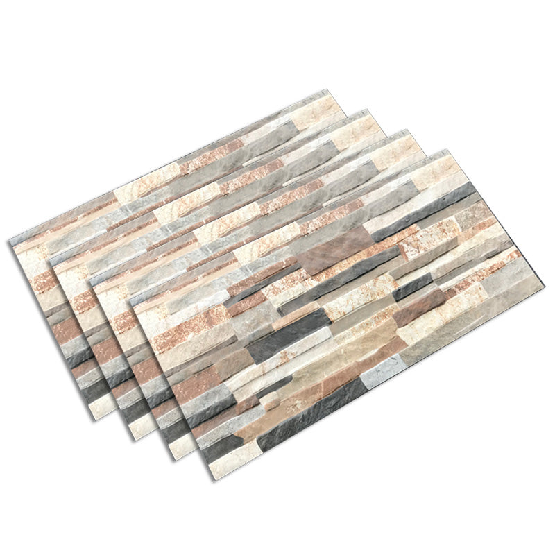 Outdoor Wall Floor Tile Ceramic Straight Edge Stacked Stone Brick Look Floor Tile