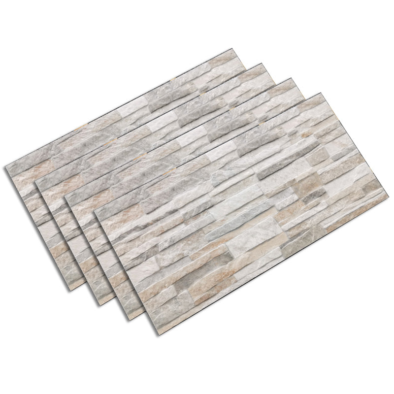 Outdoor Wall Floor Tile Ceramic Straight Edge Stacked Stone Brick Look Floor Tile