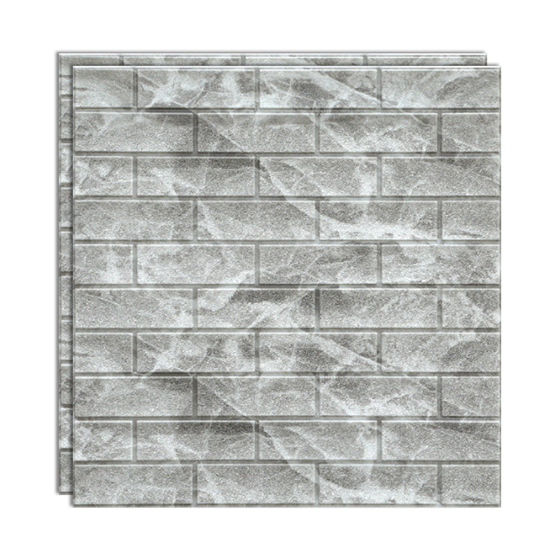 Industrial Wall Plank, 3D Brick Bathroom Wall Panels Set of 2