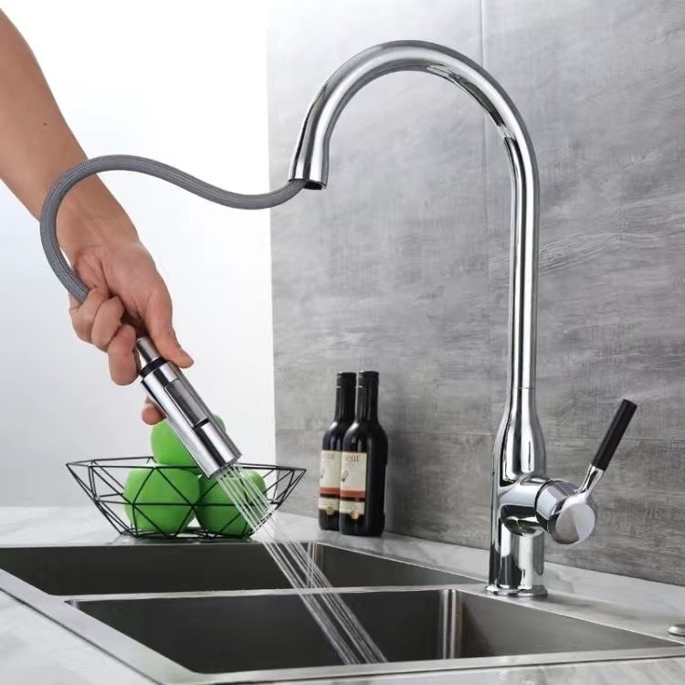 Modern Pull down Water Filler One Handle High Arch Kitchen Faucet