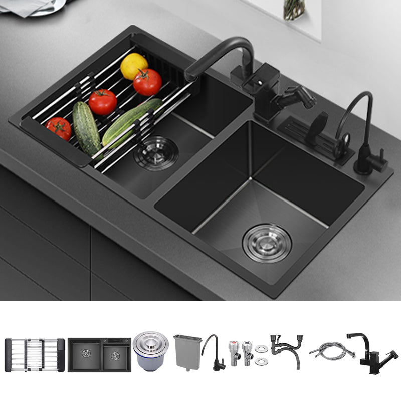 Classic Style Kitchen Sink Drop-In Stainless Steel Kitchen Double Sink