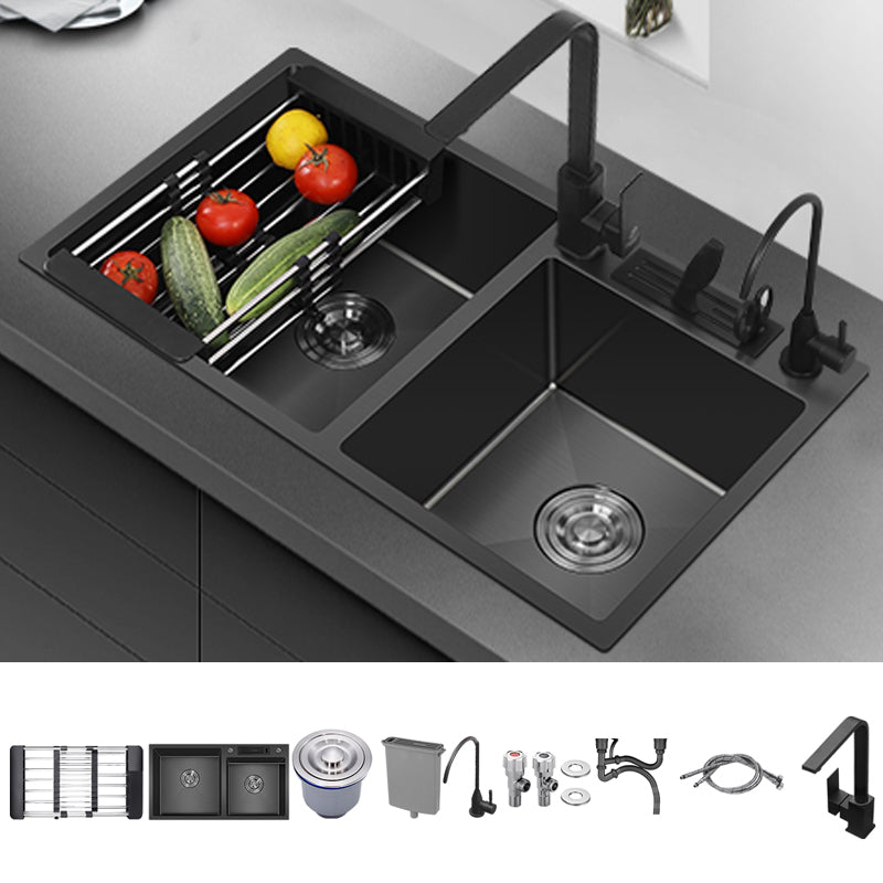 Classic Style Kitchen Sink Drop-In Stainless Steel Kitchen Double Sink