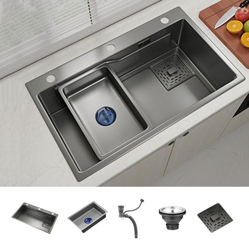 Contemporary Style Kitchen Sink Stainless Steel Corrosion Resistant Kitchen Sink