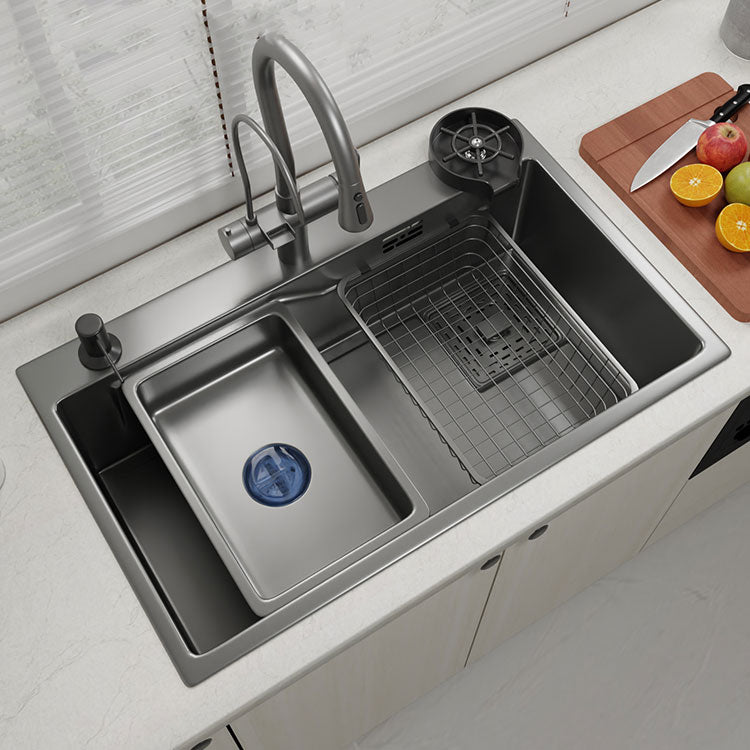 Contemporary Style Kitchen Sink Stainless Steel Corrosion Resistant Kitchen Sink