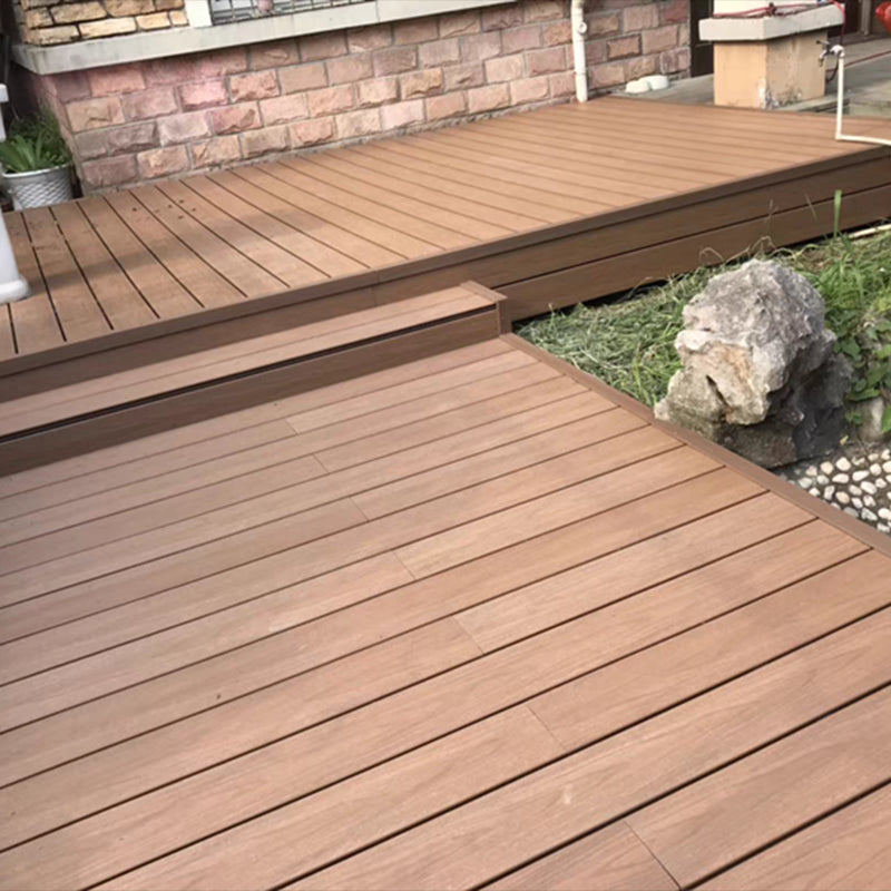 Modern Wooden Outdoor Striped Pattern Embossed Deck Plank Floor Board