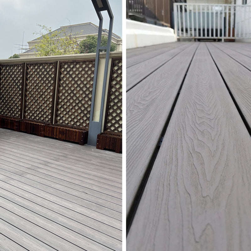 Modern Wooden Deck Plank Waterproof Outdoor Embossed Floor Board