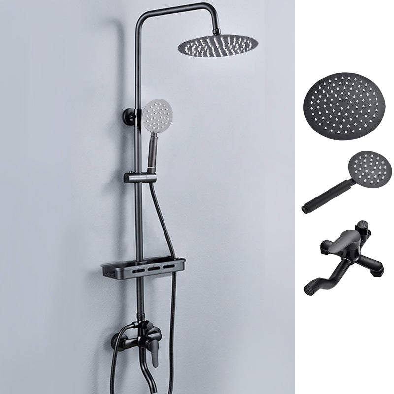 Black Shower Set Full Constant Temperature Copper Bathroom Lift Bath Booster Shower Head