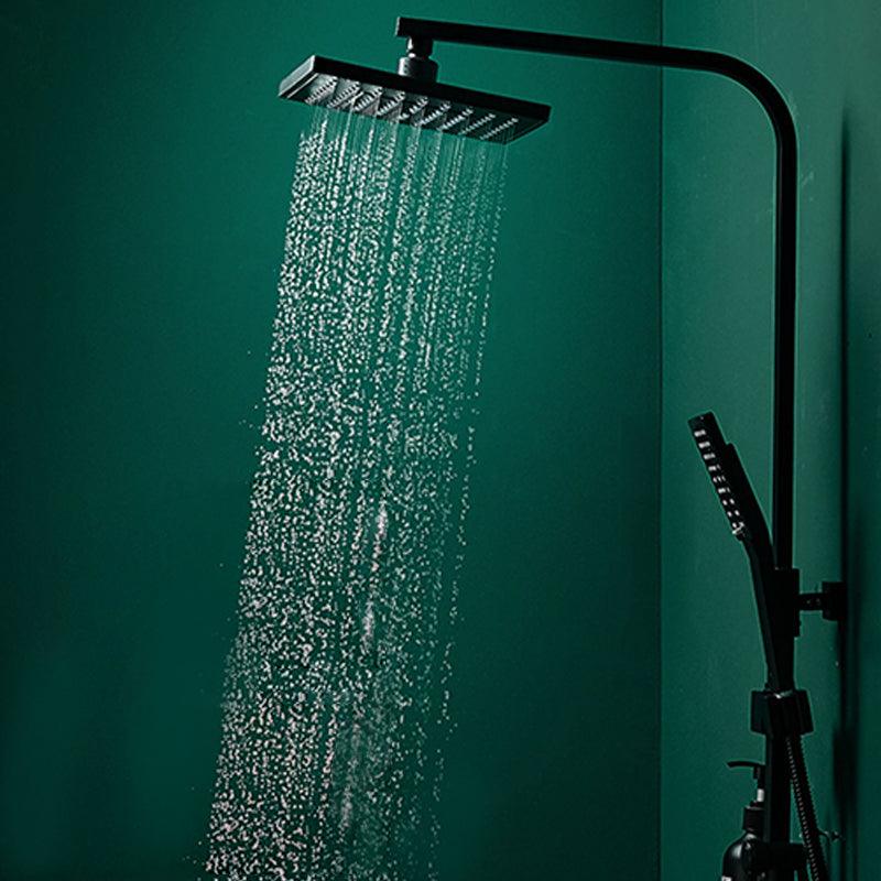 Black Shower Set Full Constant Temperature Copper Bathroom Lift Bath Booster Shower Head