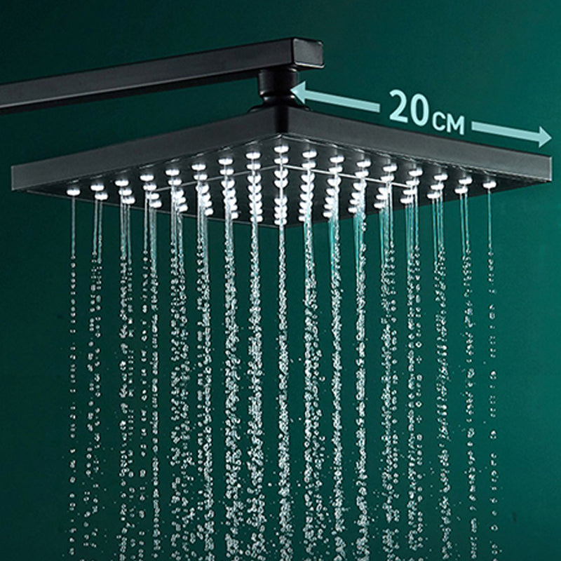 Black Shower Set Full Constant Temperature Copper Bathroom Lift Bath Booster Shower Head