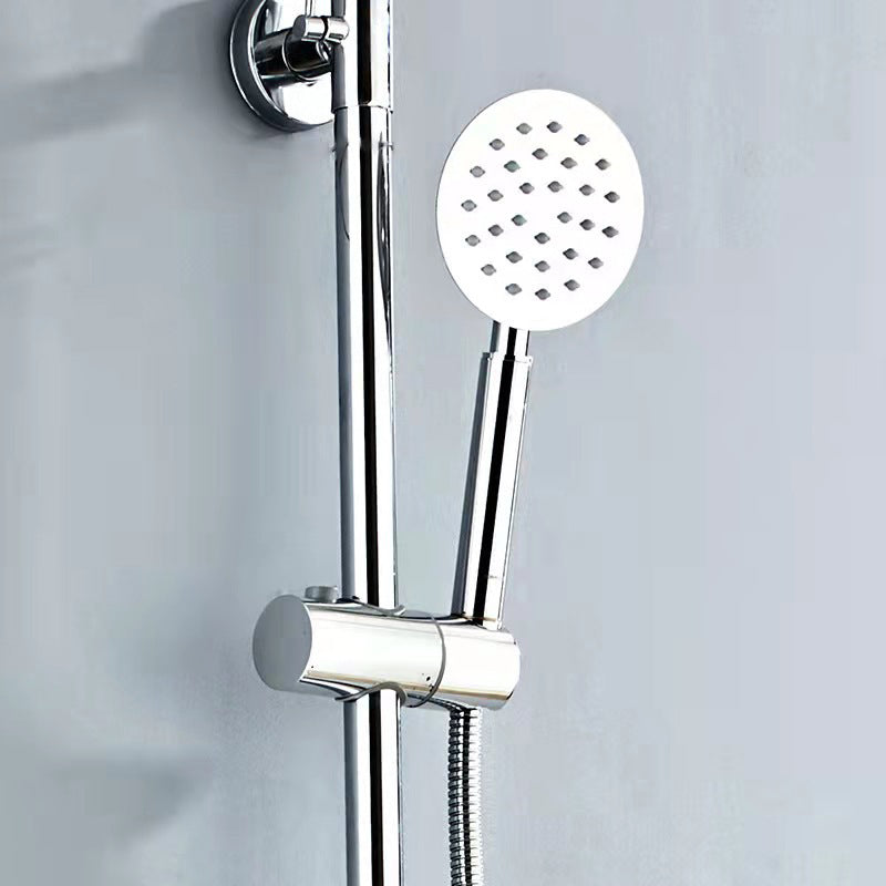 Modern Shower Set Brass Slide Bar Included Adjustable Shower Head Shower Combo