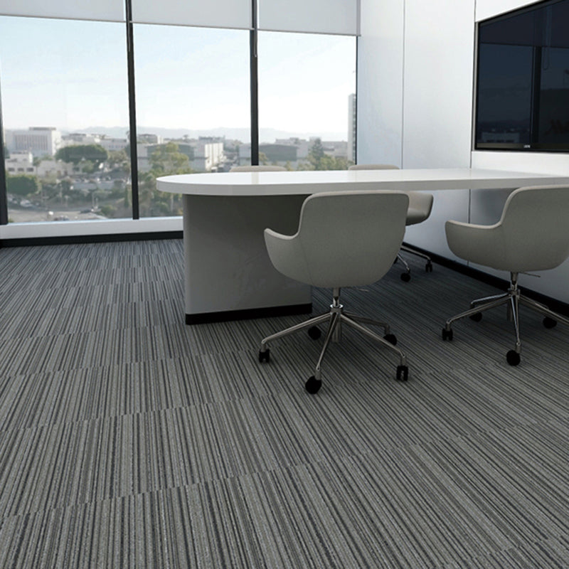 Carpet Floor Tile Striped Pattern Level Loop Interlocking Carpet Tiles